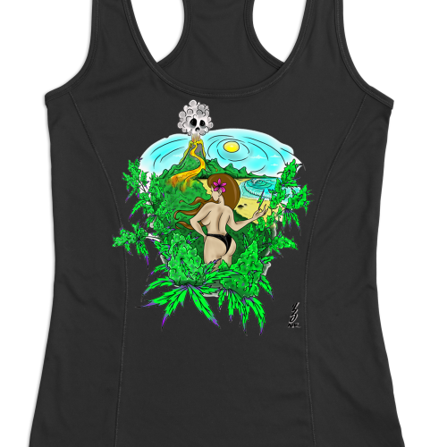 Women's Haole Girl Racerback T-Shirt